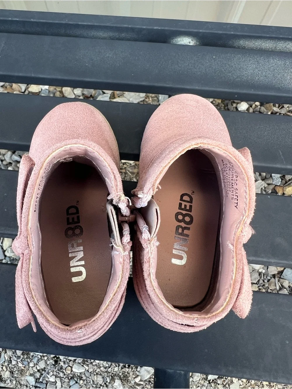 Unr8ed Blush-Pink Ankle Boots Size 6